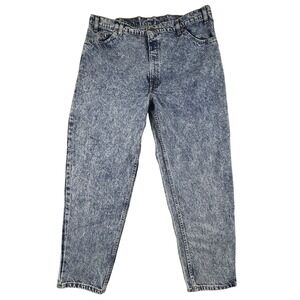 Vintage Levi's 550 Jeans Relaxed Tapered Mens 42x30 (Actual 40x30)‎ USA Rigid